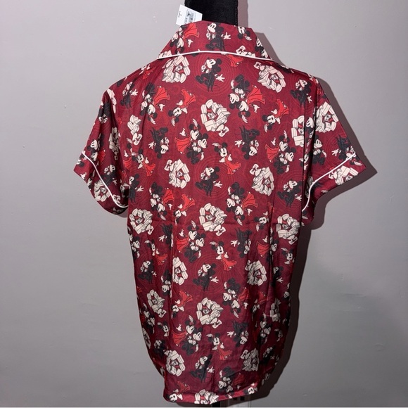 Disney Red and White Pajama Top - Picture 3 of 5